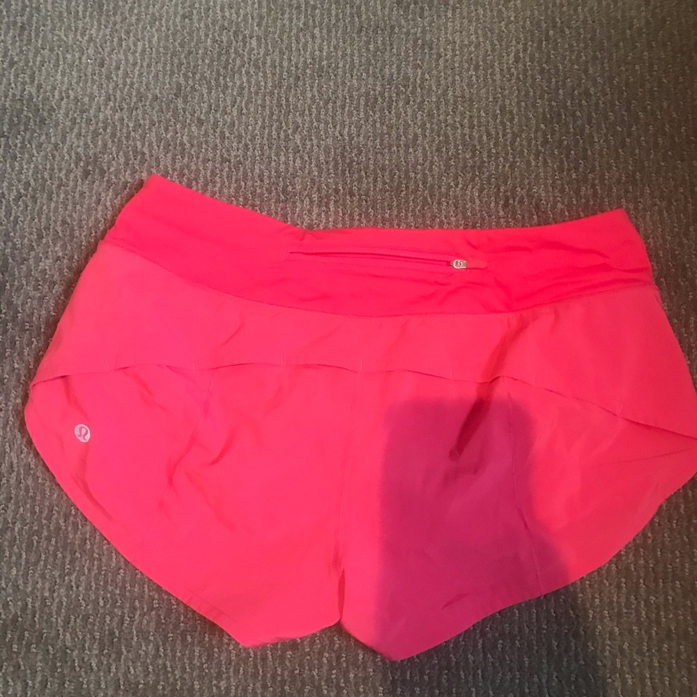 Hot Pink Lululemon Speed up Shorts